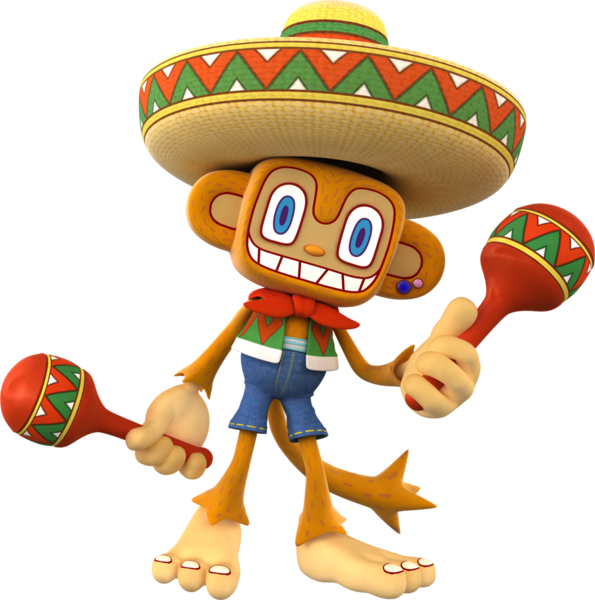 Amigo Tennis - Samba De Amigo Png (595x600), Png Download