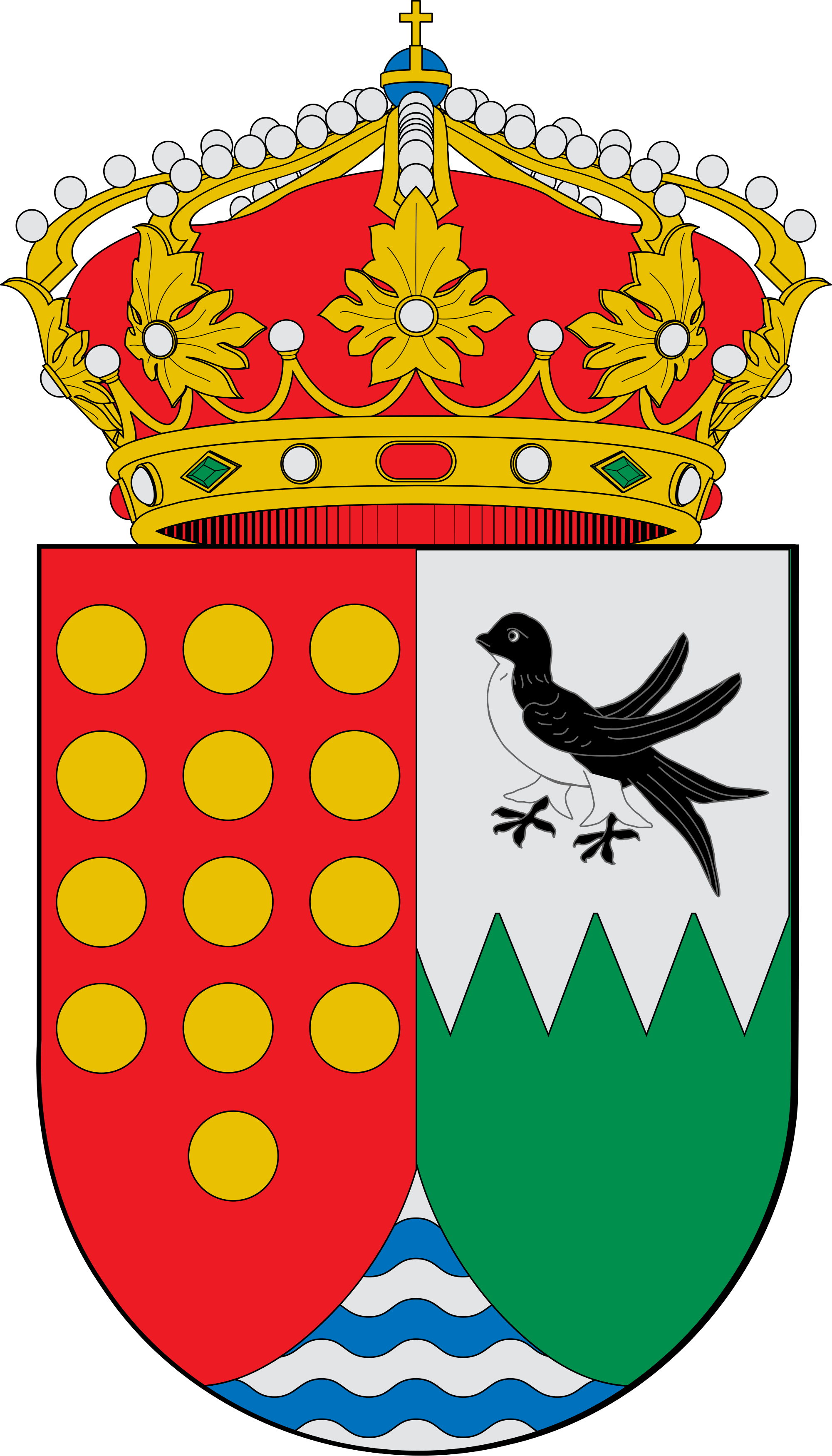 Open - Escudo Prado Del Rey (2000x3498), Png Download