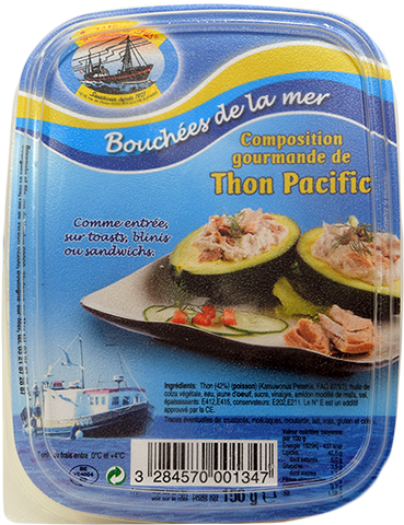 Composition Gourmande Thon Pacific Bourgain Et Fils1 - Bruschetta (900x600), Png Download