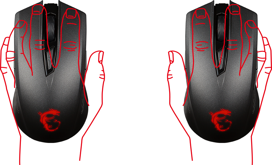 Pad - Msi Clutch Gm40 Gaming Mouse (912x554), Png Download