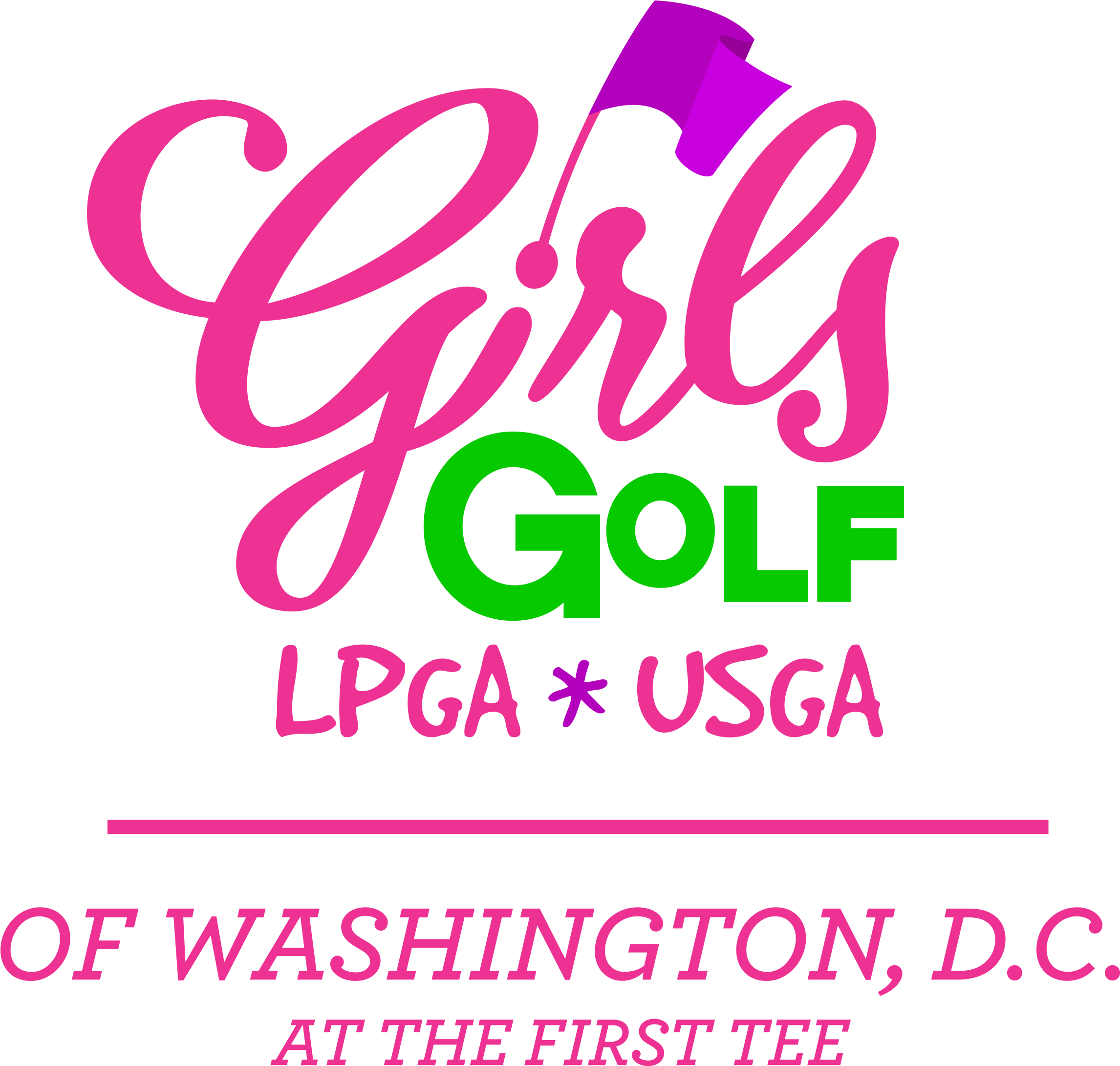 Lpga-usga Girls Golf Putt Putt Luau @ East Potomac - Girls Rock (2550x3300), Png Download