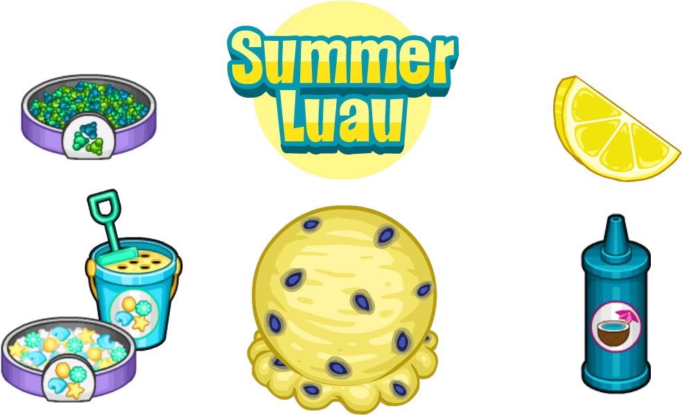 Summer Luau Ingredients - Summer Luau (1095x655), Png Download