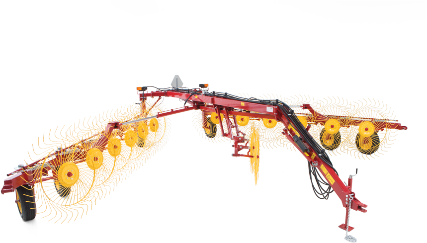 Duravee Trailing Wheel Rakes Overview - New Holland 10 Wheel V Rake (900x610), Png Download