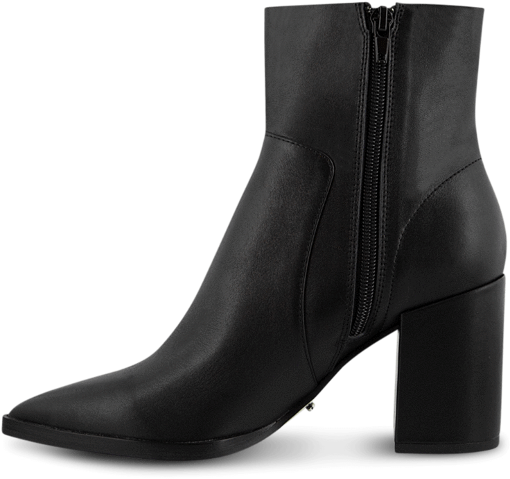 Brazen Black Luxe Side - Bottines Talons Argent (1000x878), Png Download