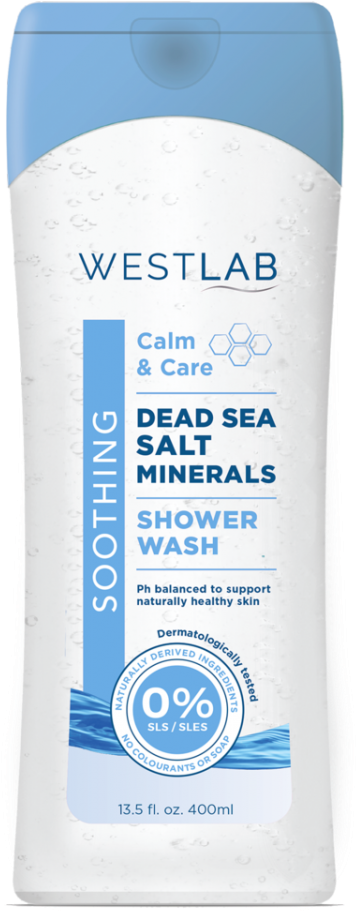 Soothing Dead Sea Body Wash - Shower Gel (400x960), Png Download