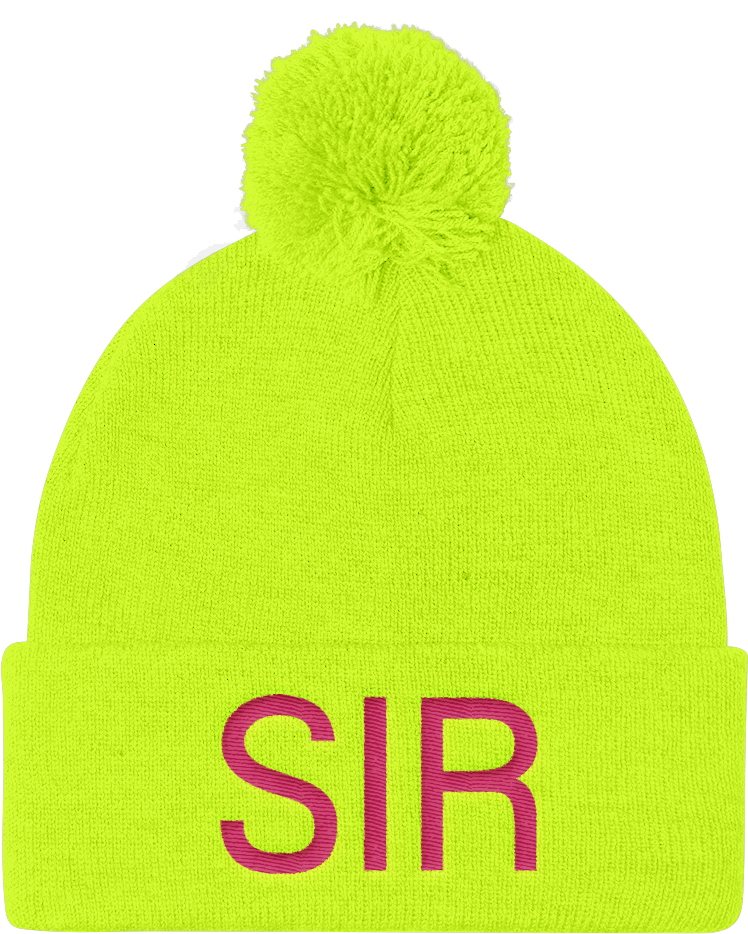 A Pom Pom Knit Cap - Knit Cap (1000x1000), Png Download