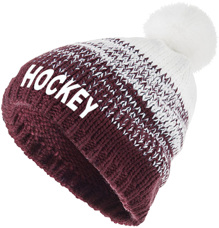Sjp Ascent Pom Pom Beanie - Holloway Ascent Beanie Maroon/white (red/white) One (800x800), Png Download