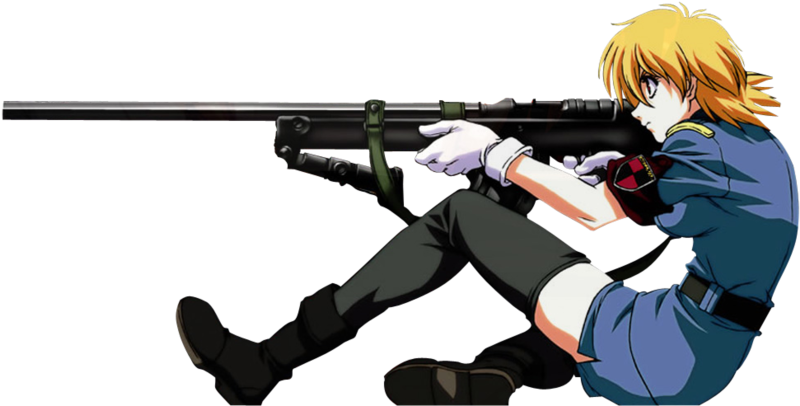 Comment Picture - Hellsing Anime Sniper (799x436), Png Download
