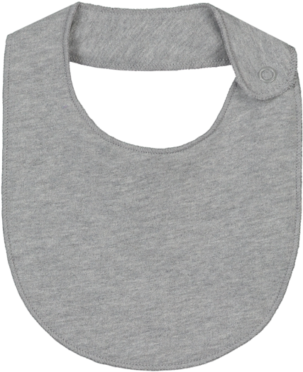 Gray Label -when We Wear Young - Gray Label Baby Bib - Grey Melange (600x600), Png Download