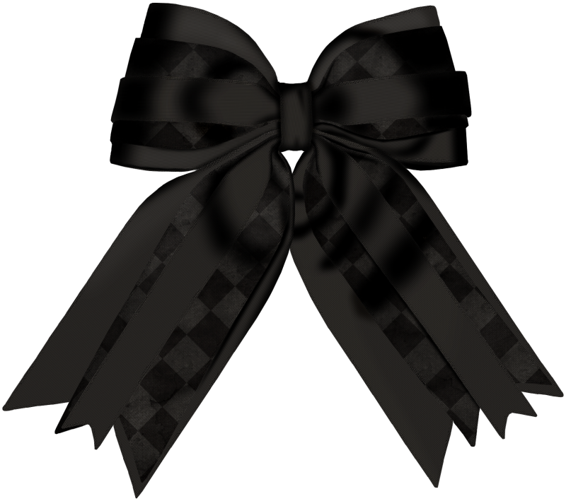 Image Freeuse Clip Tie - Black Bow Ribbon Clipart (800x709), Png Download