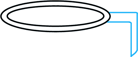 How To Draw Basketball Hoop - Circle (680x678), Png Download
