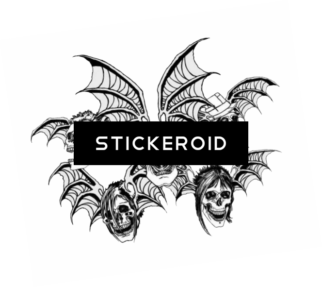 Avenged Sevenfold - Ax7 (angel Art Skulls) Iphone 6 / 6s Case (664x591), Png Download