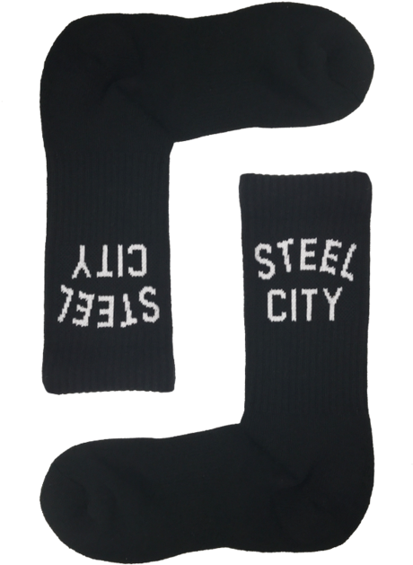 Steel City Logo Socks - Pittsburgh (800x956), Png Download