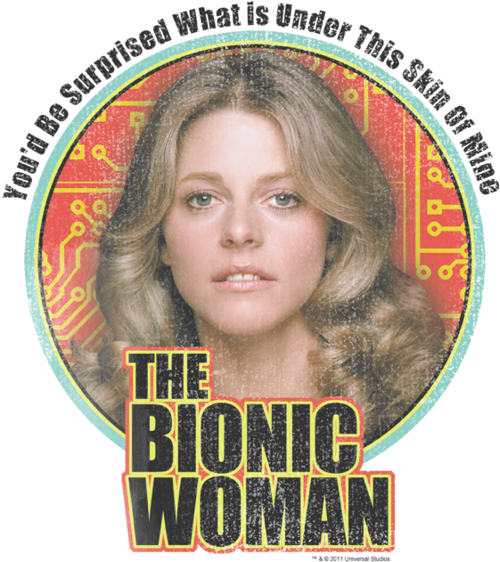Bionic Woman T Shirts (600x704), Png Download