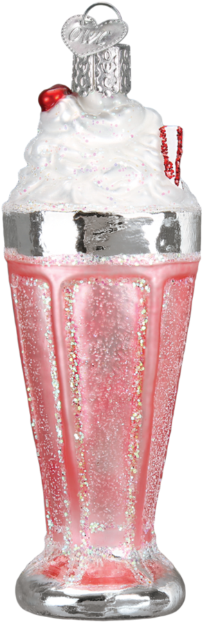 Milkshake Old World Christmas - Old World Christmas Classic Car Pink Sedan Christmas (950x950), Png Download