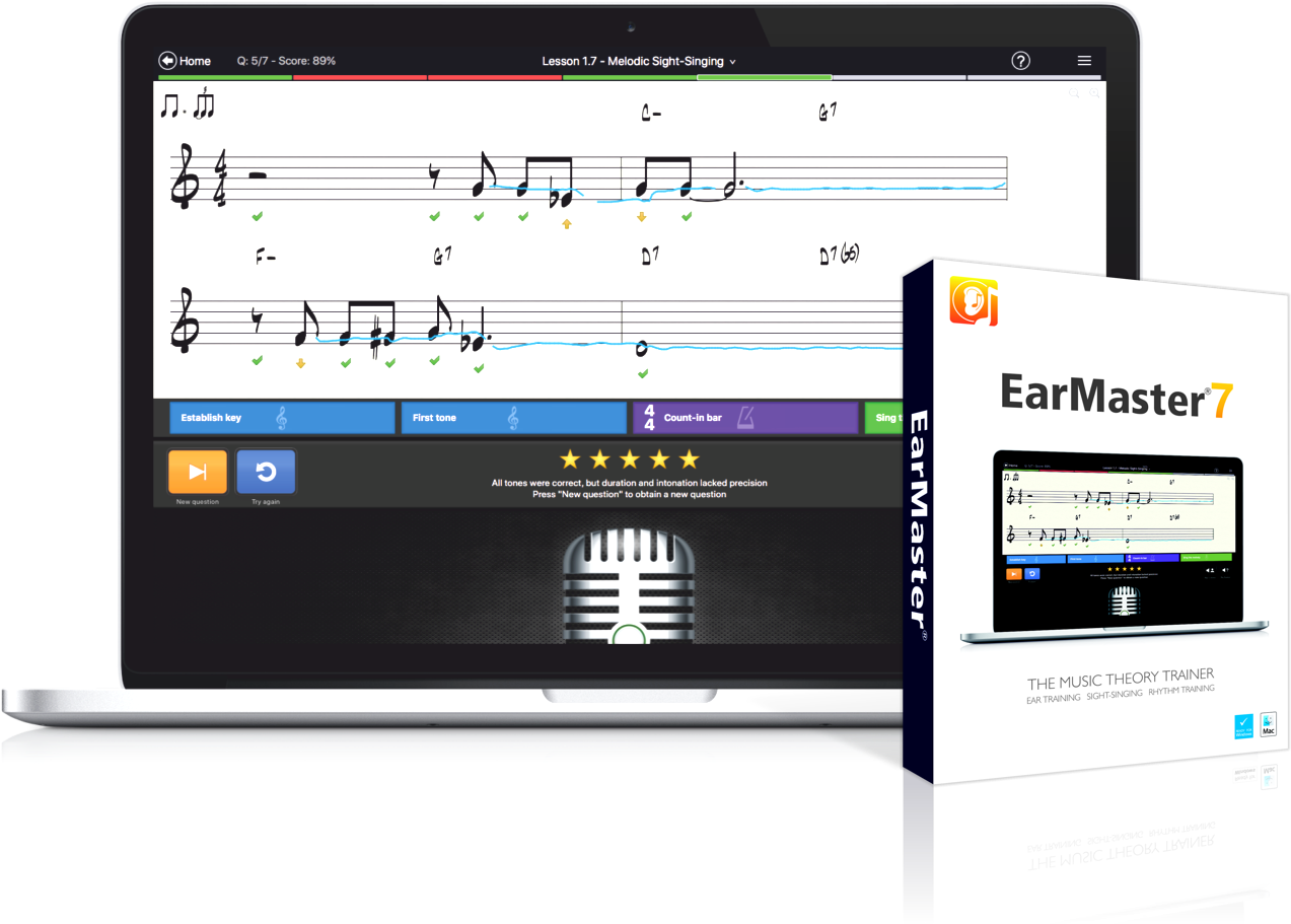 Music Theory Trainer On Pc, Mac And Ipad - Earmaster Pro (1350x950), Png Download