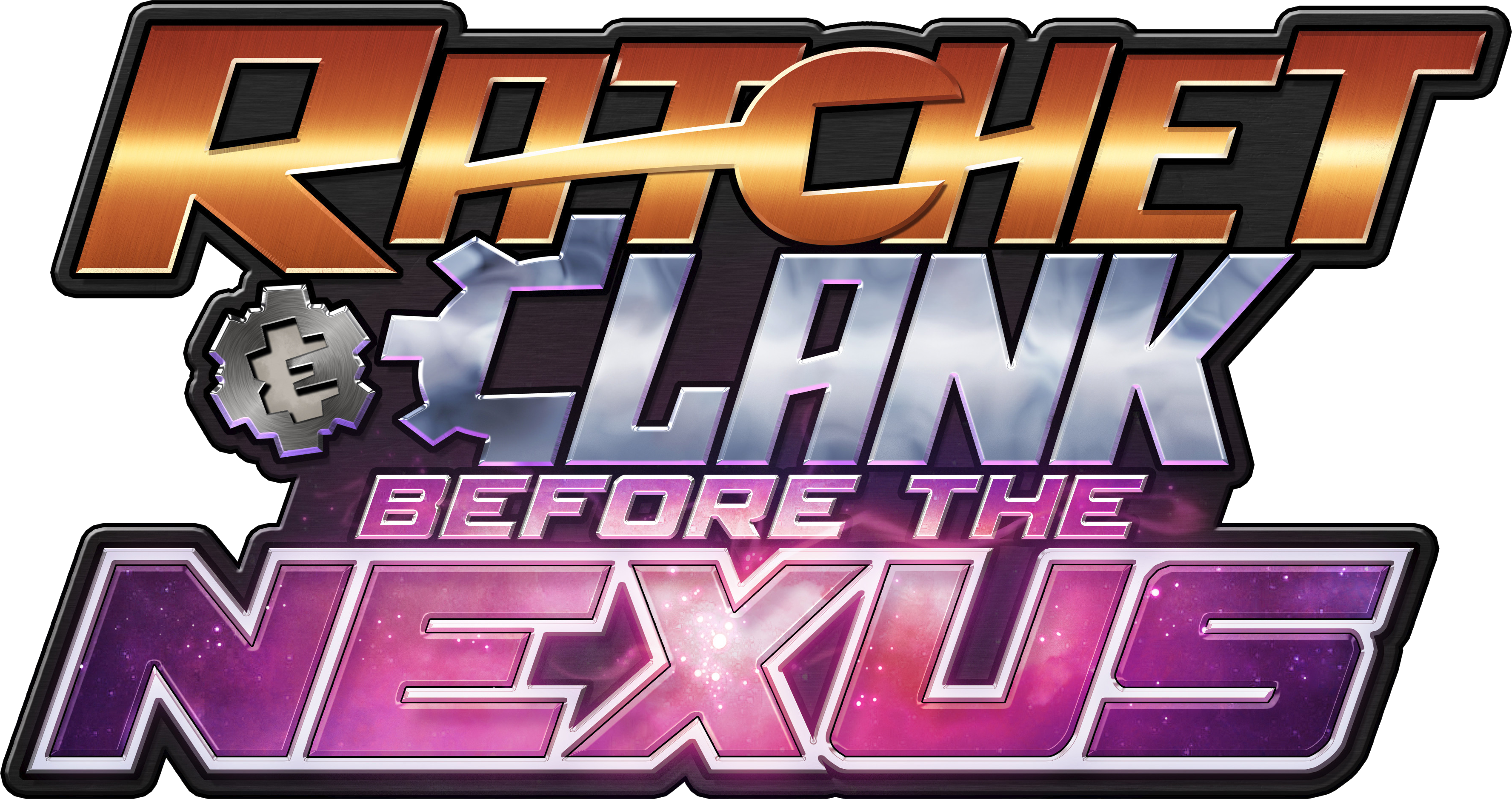 Logo Before The Nexus - Ratchet And Clank Title (3553x1877), Png Download
