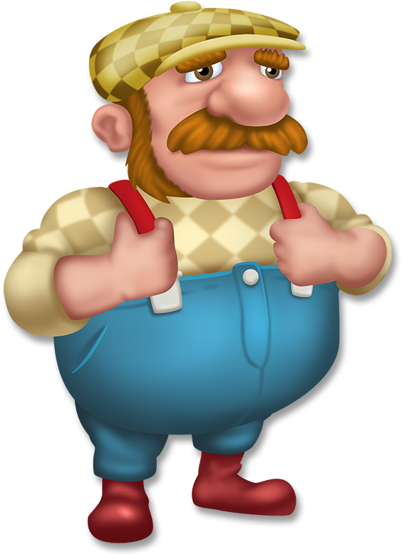 Mike - Hay Day Personajes (777x777), Png Download