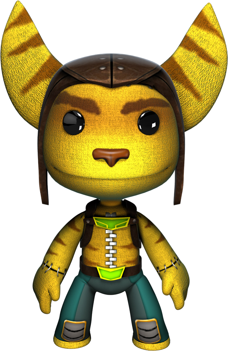 Ratchet Costume - Little Big Planet Tron (733x1129), Png Download