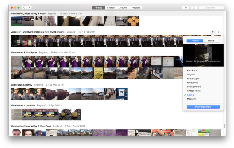 How To Use The Photos App On Mac - Slide Show (800x511), Png Download