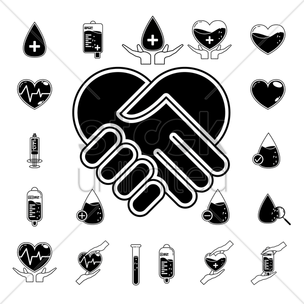 Heart Handshake Clipart Heart Handshake - Hand Shake Heart Logos (600x600), Png Download