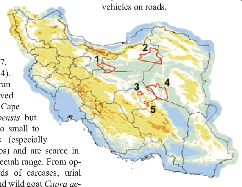 Map Of Iran, Showing Cacp Reserves - Atlas (810x608), Png Download