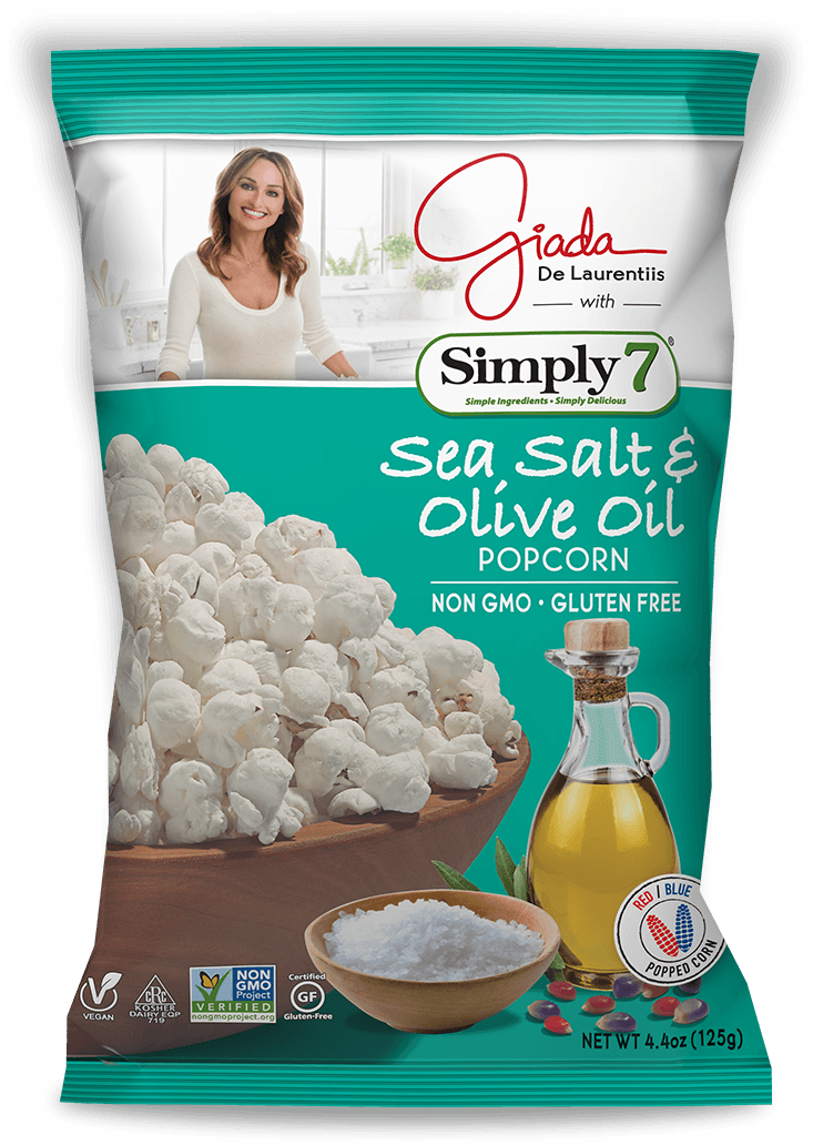 All Of Our Simply7 With Giada Popcorn Flavors Are Designed - Simply 7 Popcorn (740x1078), Png Download