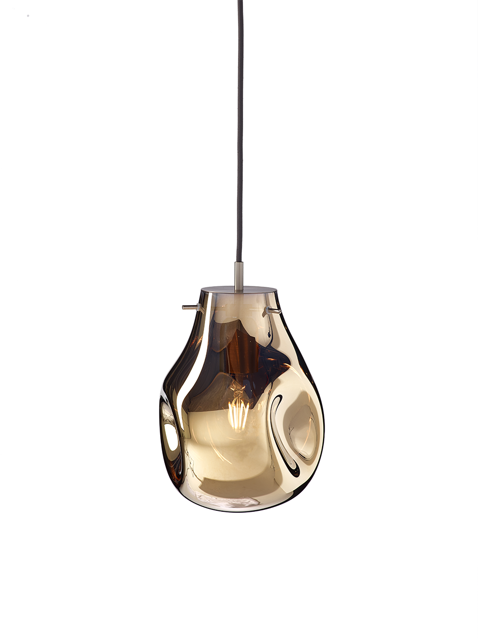 Soap Pendant Small Gold / Stainless Steel - Light Fixture (960x1281), Png Download