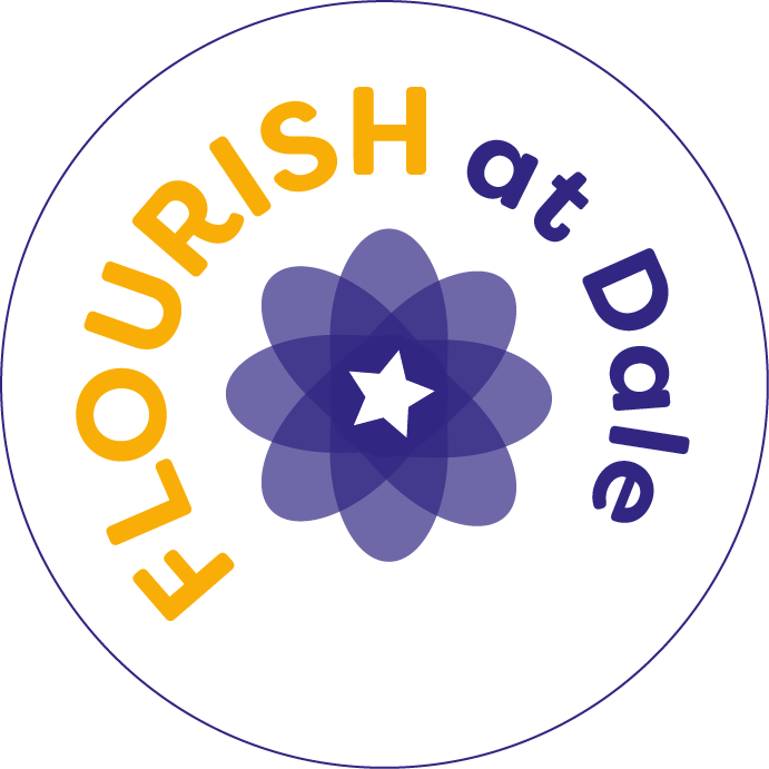 Flourish At Dale Navy Logo - School (691x691), Png Download