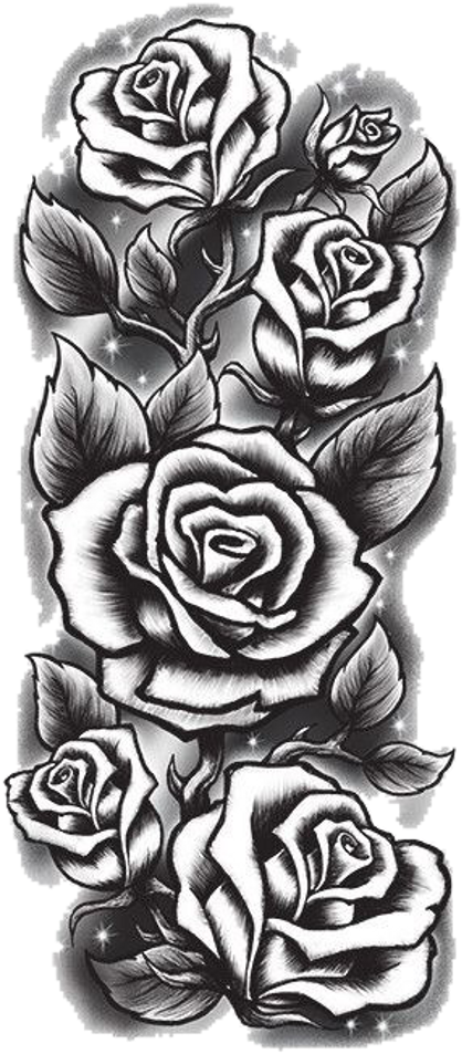 Ceiaxostickers Png Transparent Tumblr Aesthetic Grunge - Rose Sleeve Tattoo Drawings - Free