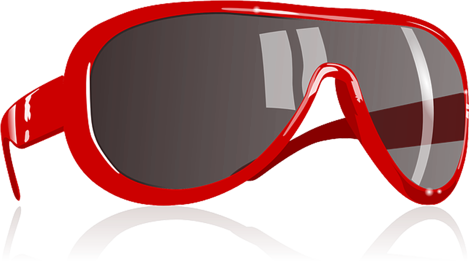 Oculos Oakley Png - Red Sun Glasses Clipart (1024x768), Png Download