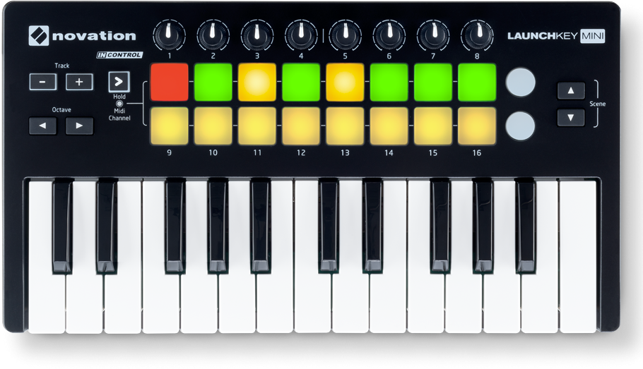 Save $26 - Novation Launchkey Mini Mk2 Midi Controller Keyboard (1000x800), Png Download