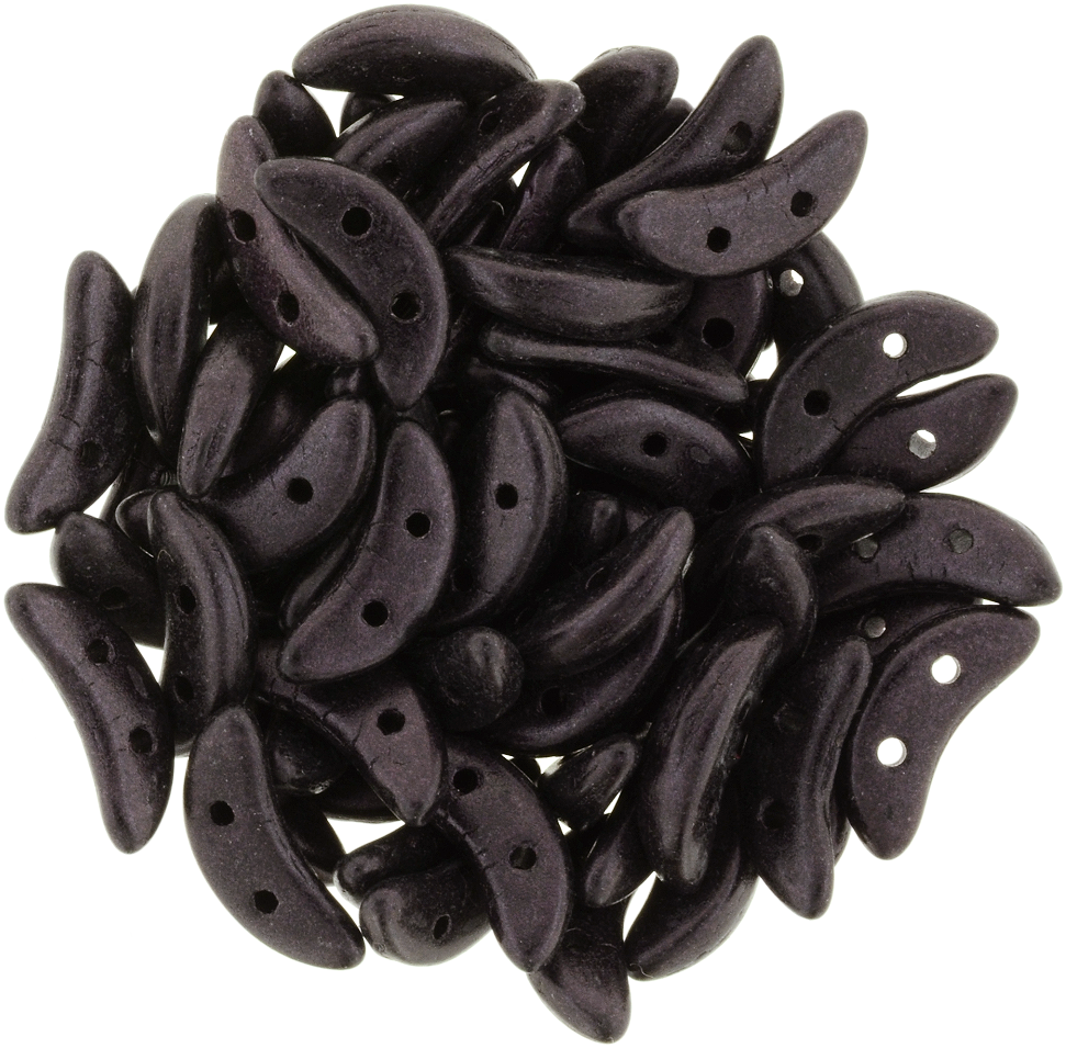 Czechmates 3x10mm Two Hole Crescent Metallic Suede - Czechmates Crescent (391-310-79083) Metallic Suede (971x955), Png Download