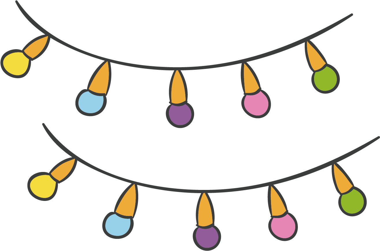 Clip Beads Colorful - Lamp Cartoon Png (1500x1500), Png Download