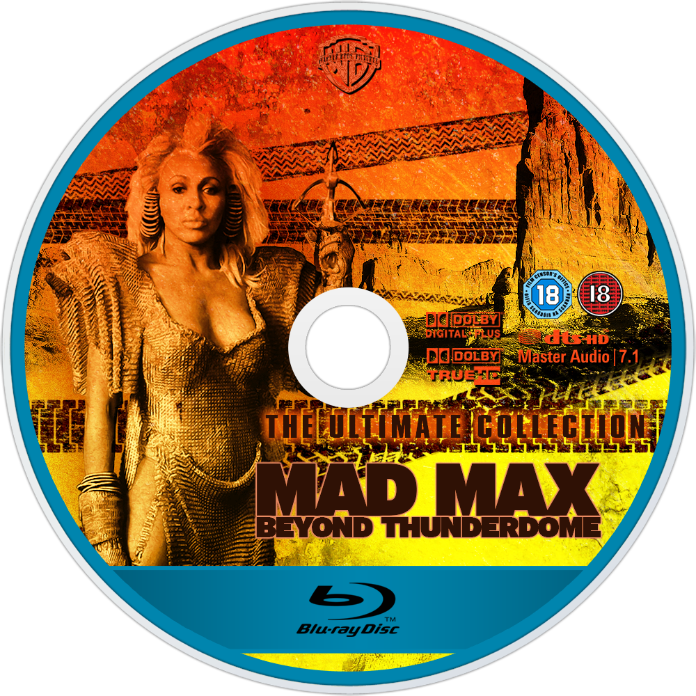 Mad Max Beyond Thunderdome Bluray Disc Image - Mad Max (1000x1000), Png Download