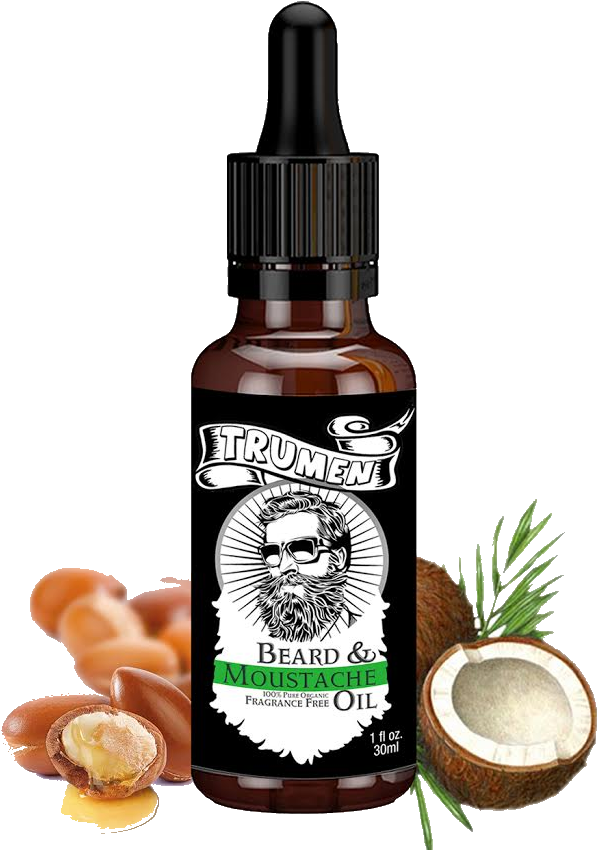 Beard & Moustache Oil By Trumen - Trumen Beard Growth Oil (869x869), Png Download