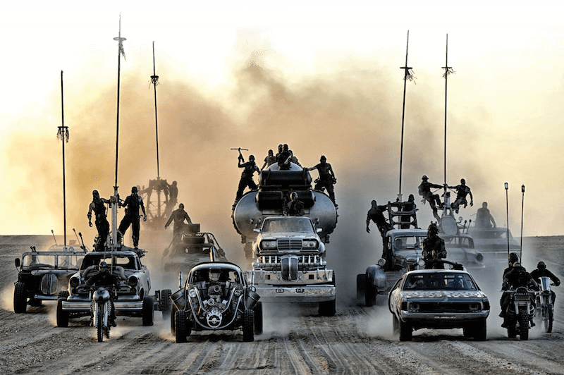 After The Oscar Success Of Mad Max - Mad Max Chase Scene (800x532), Png Download