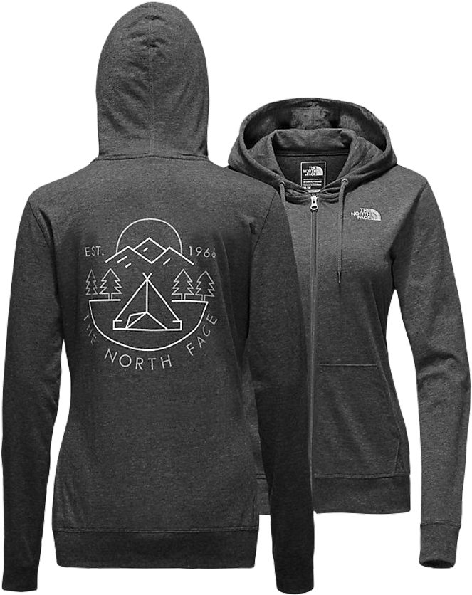 The North Face Women's Camp Hoodie Dark Grey Heather - Hoodie (960x960), Png Download