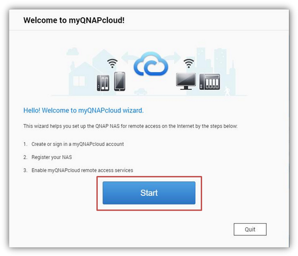 Click The “register Now” Button To Open The Myqnapcloud - Portable Network Graphics (600x516), Png Download