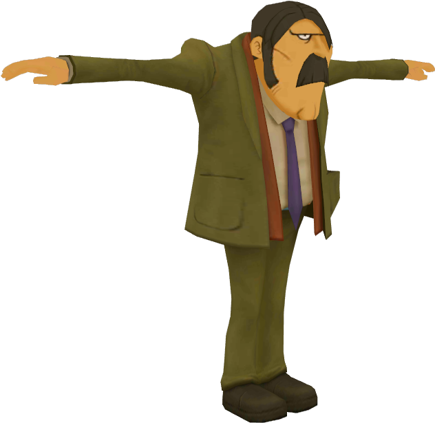 Download Zip Archive - Ace Attorney (750x650), Png Download