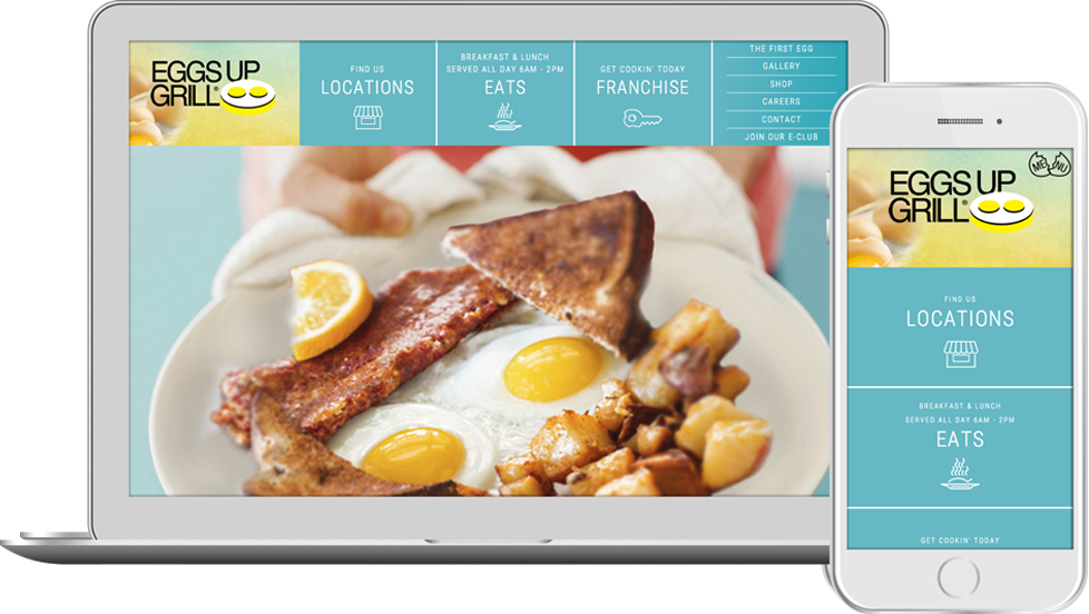 Eggs Up Grill (978x552), Png Download