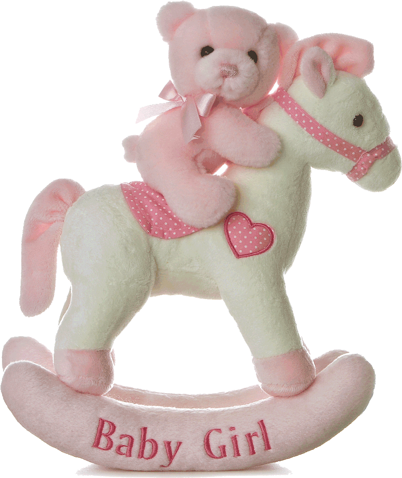 12″ Baby Girl Musical Rocking Horse - Rocking Horse Online Shopping India (1024x1024), Png Download