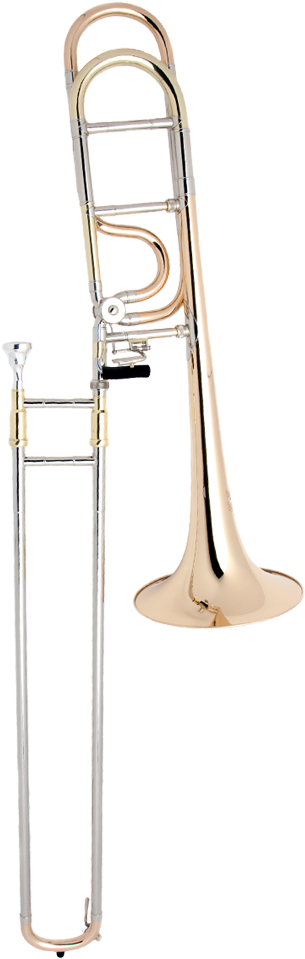 Bb/f-tenor Trombone J4 - Types Of Trombone (591x1181), Png Download