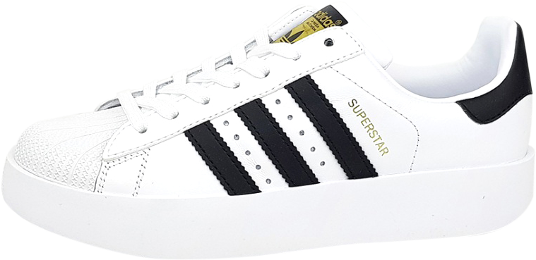 Adidas Superstar Bold Platform Footwear White Core - Shoe (1024x1024), Png Download