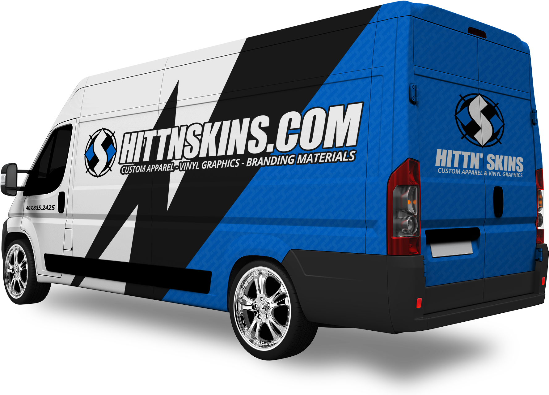 Partial Wraps Cover Only A Portion Of The Exterior - Partial Van Wrap (1800x1286), Png Download