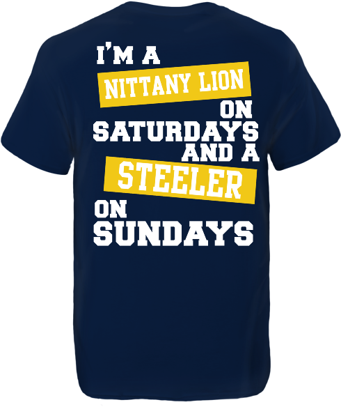 Penn State/steelers Tee Shirts, Fun Stuff, Fun Things, - Active Shirt (500x728), Png Download