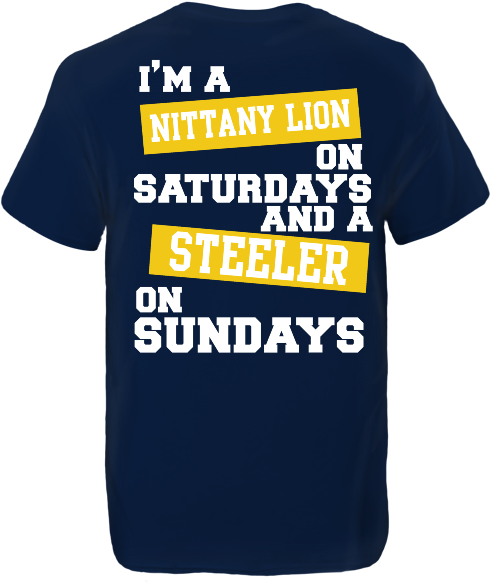 penn state saturday steelers sunday shirt