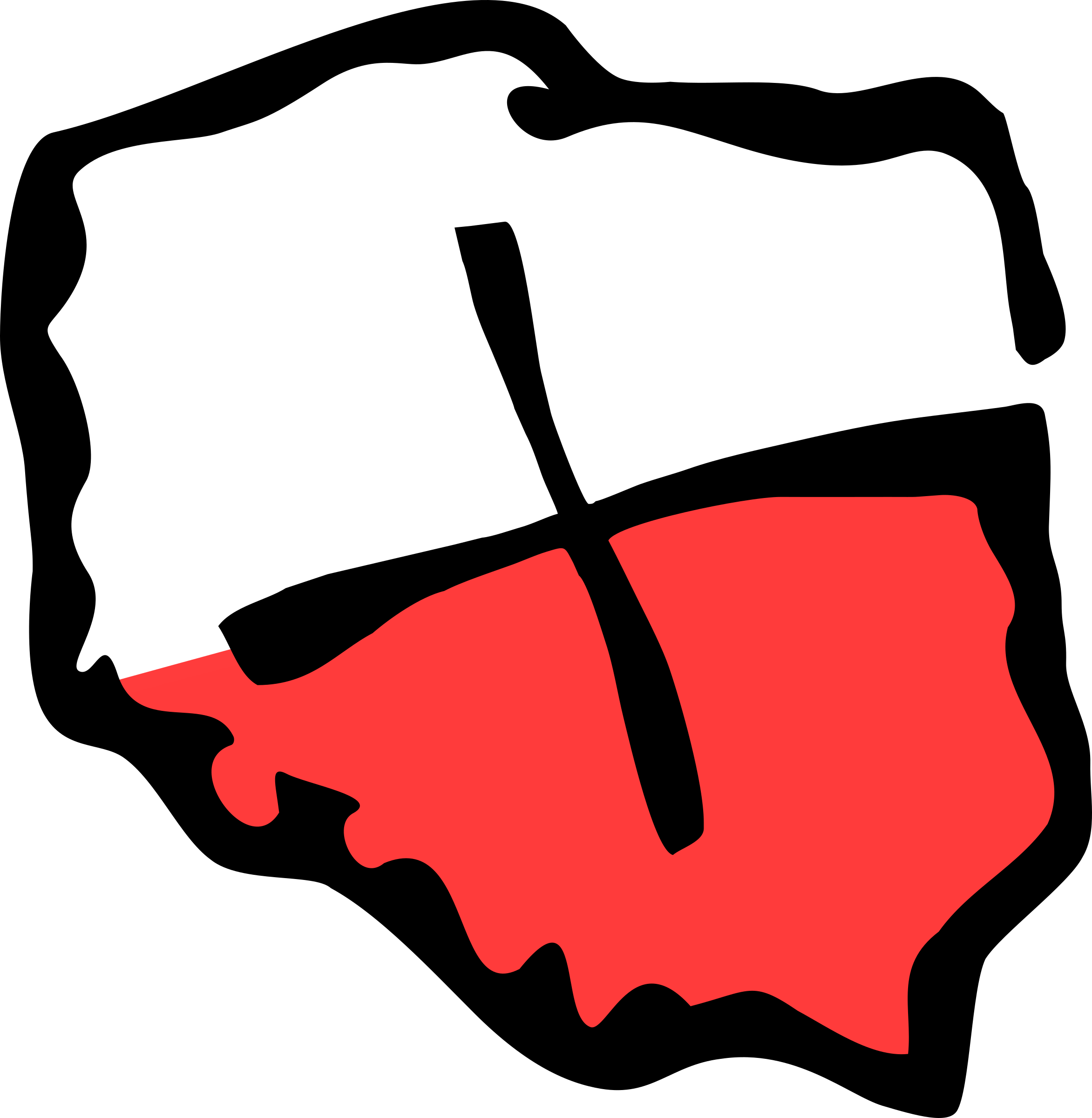Svg Black And White Geocaching Poland Shape Logo Big - Logo Poland (2345x2400), Png Download