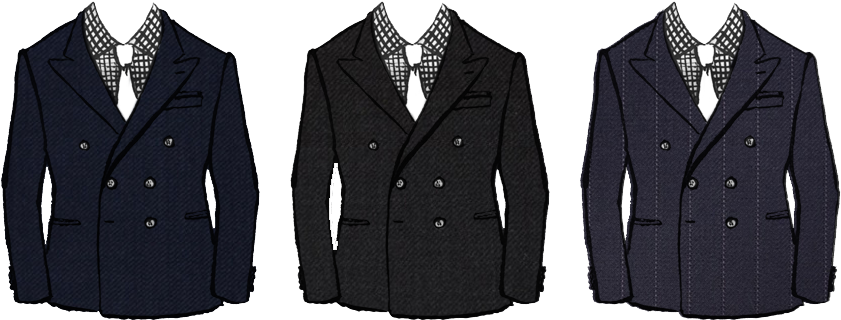 Fabric Suit Transparent Background Png - کت تک شش دکمه (900x392), Png Download