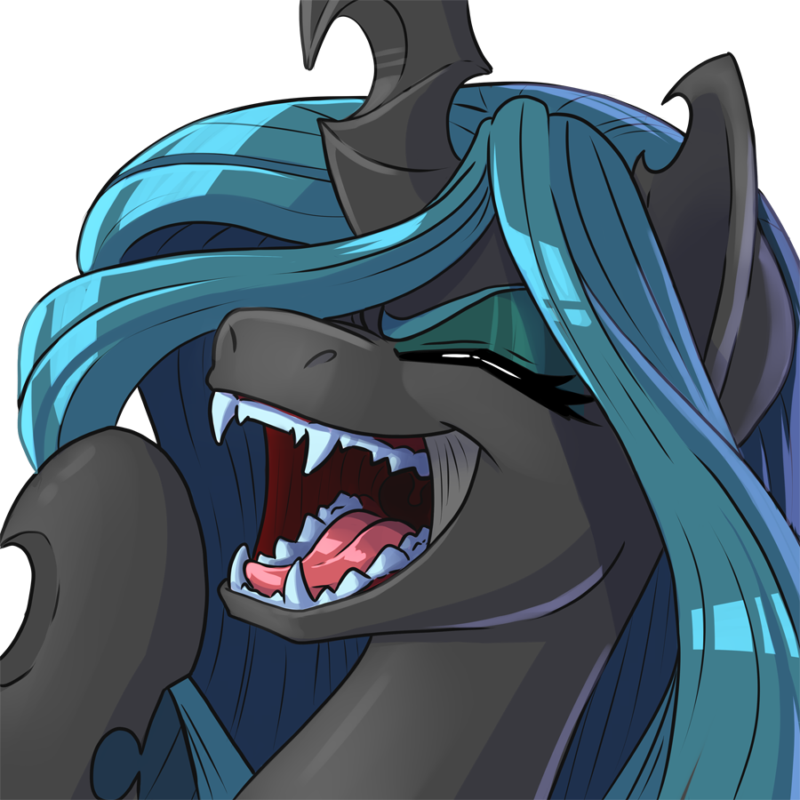 Pusspuss, Bust, Changeling, Changeling Queen, Eyes - My Little Pony: Friendship Is Magic (900x900), Png Download
